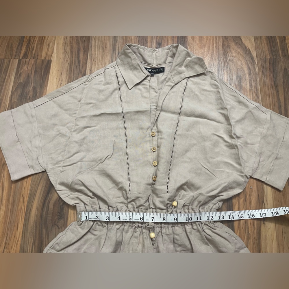 Blank NYC linen short rompers - Picture 8 of 11